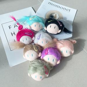헤어스타일링키링 DIY 컬러 소녀인형 가방장식 열쇠고리