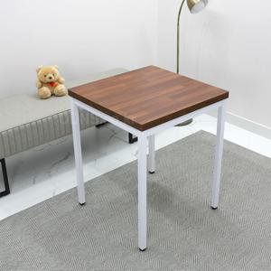 좁은 주방 거실용 2인용 식탁 650 x 600 소형 2인용 신혼 커플 사각 철제 테이블