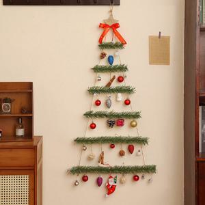 크리스마스 벽트리 트리 풀세트 오너먼트 전구 그린