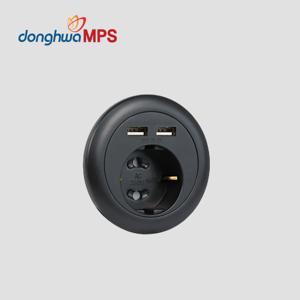 1구 매립 콘센트 원형 2USB