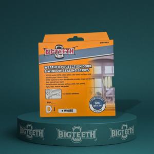 도어&윈도우 실링 스트립 3m 2개입 (D형 / 화이트 / 긴 수명)