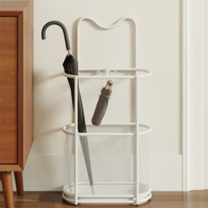 철망 우산 꽂이 메쉬 철제 인테리어 현관문 우산 스탠드 수납 보관함 2color