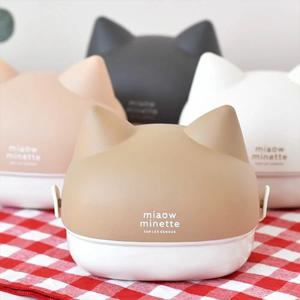 [해외] 냐오 고양이 귀 주먹밥 케이스 도시락통