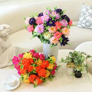 생화같은 성묘 조화 산소꽃 부케 인테리어 장식 그레이스국화