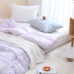 플라워 뉴클레어 식물성섬유 60수 아사 차렵이불(S/Q)