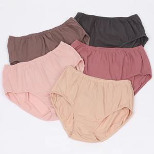 무형광 순면 100% 솔리드 맥시 여성팬티 5매 120까지 빅사이즈 가능 XB590