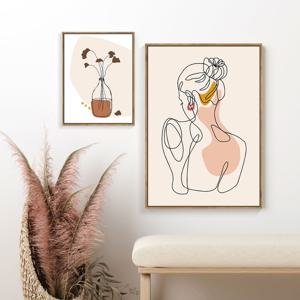 [해외그림그리기 세트 특 대형 DIY 명화 아크릴화 그리기쉬운 캔버스 색칠 추상화 여자