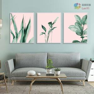 [해외]쉬운그림그리기 대형 DIY 명화 유화 아크릴화 그림 캔버스 색칠 풀 잎 식물 복도