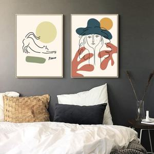 [해외]쉬운그림그리기 대형 DIY 명화 유화 아크릴화 그림 캔버스 색칠 추상화 심플 복도