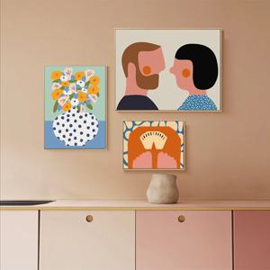 [해외]쉬운그림그리기 큰사이즈 대형DIY 명화 유화 아크릴화 그림 캔버스색칠 일러스트