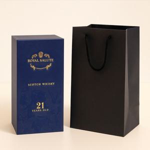 누아르 고급 쇼핑백 6P 양주 와인 위스키 전통주 선물포장 종이가방 쇼핑가방
