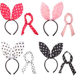 땡떙이 토끼 파티머리띠 스카프 세트 생일파티 놀이동산 헤어밴드