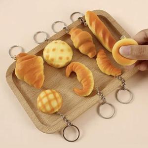 말랑말랑 빵모양 빵 스퀴시 키링 7종 메론빵키링 폭신 빵키링 빵모양키링 식빵키링 스퀴시키링