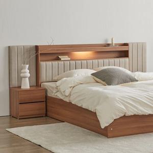 하이브 가죽헤드 LED조명 침대 SS (협탁2개,포켓매트)