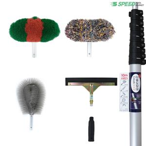 장대 청소세트 6단 10M장대+악세사리 5개 유리창 청소