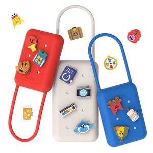 GO OUT 캐릭터 실리콘 참 5개 세트