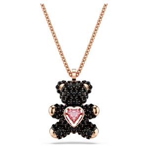 Teddy 펜던트, 테디, 블랙, 18K 로즈 골드 피니시