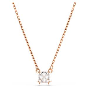 Stilla Attract 펜던트, 스퀘어 컷, 화이트, 로즈골드 톤 플래팅