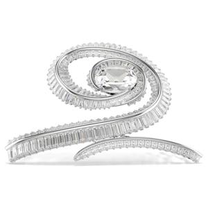 Ariana Grande x Swarovski 헤어 클립, 바게트 컷, 화이트, 로듐 플래팅