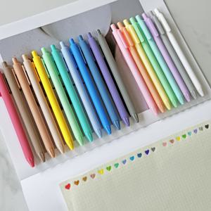 TEMU 20pcs 모라디 & 패스텔 컬러 잉크 젤 펜 세트 - 리트렉터블 러버 피니시 젤 펜, 생생하고 귀여운 펜, 일기 쓰기, 글쓰기, 사무실 및 학교 용품, 미세 팁, 빠른 건조, 내구성 있는 플라스틱, 예술적 글쓰기 도구, 생생한 글쓰기 도구, 부드러운 글쓰기 펜