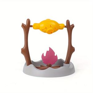 TEMU 인터랙티브 고양이 슬로우 피더 장난감 & 푸드 디스펜서 - 회전 치킨 다리 디자인, 내구성 있는 PP 소재, 정신 자극 및 천천히 먹기용, 고양이와 작은 개에게 적합, 반려동물 액세서리, 안전한 구조, 무독성 재질, 스마트 펫 오너를 위한 제품