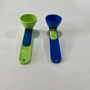 TEMU 2개 세트 체육 필수품 미끄럼 방지 그립 프로틴 스쿱, 누출 없음, 내구성 강한 휴대용 크기, 창의적인 스푼 및 계란 노른자 분리 깔때기