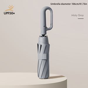 TEMU 자동 팝업 선쉐이드 우산 - 8개 리브 경량 접이식 디자인, UV 보호 및 방수 기능, 남녀 공용, 캐주얼/비즈니스/패션 스타일, 야외용 우산, 내구성 있는 프레임