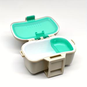 TEMU 1pc 플라스틱 라이브 베이트 보관 상자, 이중층 지렁이 베이트 상자, 낚시 미끼 액세서리