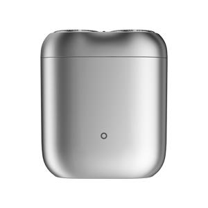 TEMU Xiaomi S200 미니 전기 면도기 - 휴대용 USB-C 충전식, 2개의 교환 가능한 헤드 및 2개의 교체용 블레이드, 46-60분 연속 사용 시간, 1-touch 시작, 여행 및 가정용으로 적합한 컴팩트한 디자인, 휴대용 전기 면도기, 현대적인 면도 도구, 내구성 있는 금속 바디