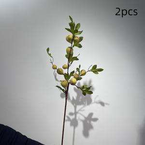 TEMU 인조 무화과 가지 2개 세트, 33.86인치 플라스틱 장식, DIY, 파티, 집 및 호텔 장식용, 다양한 방 유형에 적합한 테이블 장식, 쾌유 기원, 하누카, 추수감사절, 어머니의 날, 준틴스 기념일에 이상적 - 용기는 포함되지 않음