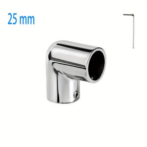 TEMU 헤비 듀티 보트 난간 장착, 2방향 90도 엘보 하드웨어, 316 스테인리스 스틸, 1인치 (25.4mm) 파이프 튜빙용 파이프 커넥터
