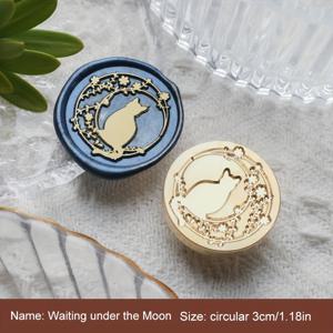 TEMU 1pc 판타지 동물 시리즈 왁스 밀봉 스탬프, 레트로 디자인, 솔리드 브래스, DIY 선물 포장 편지velop Envelope Invitation 카드 밀봉|실링왁스