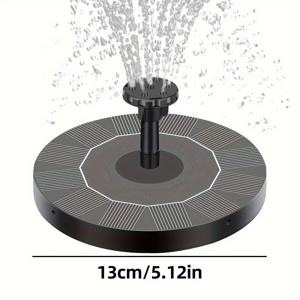 TEMU 1개, 2.5W 태양열 새 목욕 분수대 6개 노즐 포함, 새 목욕용 태양열 분수 펌프, 연못, 정원, 어항 및 야외 태양열 부유 분수 펌프, 자립형 부유 분수 펌프 새 목욕 정원 연못 야외 연못 액세서리에 적합