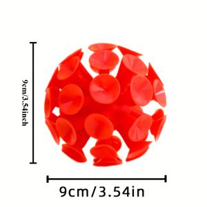 TEMU 디스크 골프 흡착 공 - 폴, 나무 및 브러시와 호환 가능 | 모든 실력 수준을 위한 필수 회수 액세서리, 혼합 색상, 고무 재질, 코스 액세서리, 생동감 있는 디스크 디자인, 신뢰할 수 있는 디스크 디자인