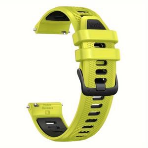 TEMU 가민 포러너 265 965 255 Music 745 Vivoactive 4용 이중색상 스마트워치 밴드, 20mm 사이즈의 시계에 호환, Fitbit Versa 2 및 3 액세서리와 호환