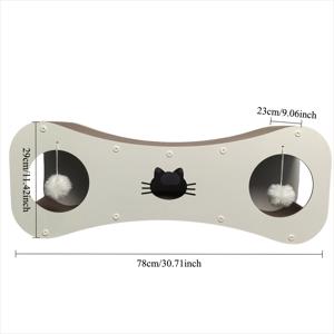 TEMU 3-in-1 고양이 긁는 포스트 & 침대 - 고품질 종이 로프 디자인, 쉽게 조립 가능한 실내 고양이 장난감, 고양이 둥지 & 긁는 포스트, 오래 지속되는 애완 동물 가구, 등반, 휴식 및 놀이, 고양이 가구 침대, 튼튼한 구조