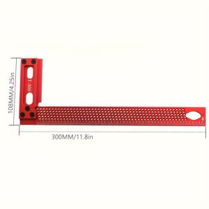 TEMU 1개 헤비듀티 알루미늄 목공 크로스 계량자 - 정밀 T형 측정기 (200-300mm/8-12인치), 가볍고 내구성 있는 목공용, DIY 프로젝트 및 전문 작업장에 적합 - 정밀 절단, 맞춤 및 높이 측정, 목공 도구, 매끄러운 금속 마감, 견고한 구조, 컴팩트 디자인, 튼튼한 제작, 작업장 장비, 홈 개선, 목공 사각형, 다기능 사각형, 멀티앵글