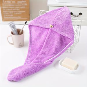 TEMU 초흡수, 울트라 소프트 마이크로화이버 헤어 타월 랩 - 빠른 건조, 여성 및 소녀용 물 흡수 샤워 캡