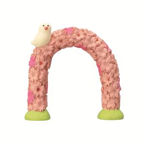 TEMU 무지개 고양이 벚꽃 아치 미니어처 사진 소품, 홈 데코 휴일 조각 장식품, 데스크탑 액세서리, 인형집 풍경, 할로윈/추수감사절/크리스마스 선물용 DIY 창의적 귀여운 공예
