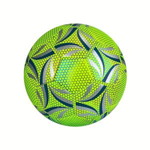TEMU 1pc, 프로 축구 공, 플루오레스센트 녹색, PU 축구 공, 야외 훈련용, 플루오레스센트 축구 공, 내구성 있는 축구 공