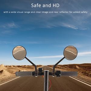 TEMU 2pcs HD 유리 자전거 거울 - 360° 회전형凸 렌즈, 긁힘 및 내마모성, 산악/도로 자전거에 적합, 왼쪽/오른쪽 손 설치, 내구성 있는 투명한 이미지 및 안전 향상, 거울 자전거 액세서리, 세련된 거울 디자인, 고화질 반사