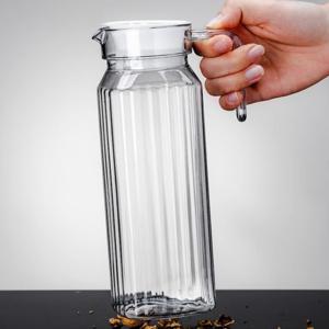TEMU 1개 1100ml 대용량 누수 방지 냉수통 뚜껑 포함 - 열 및 냉 저항성 PC(폴리카보네이트) 물탱크 냉장고 보관용, 주스, 우유, 아이스티 - 가정용 내구성 음료 용기, 음료 저장, 투명 디자인, 안전한 뚜껑 기능