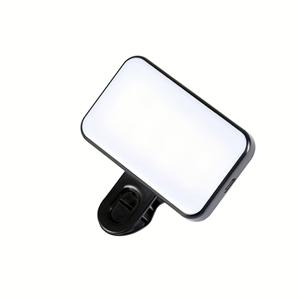 TEMU 스퀘어 LED 클립온 라이트, USB 충전 케이블 포함 미니 , 휴대폰/카메라/노트북용 조절 가능한 삼색 조명, 셀카 비디오 로그 및 라이브 스트리밍, 콘텐츠 제작, 비디오 조명, 휴대용 라이트, 클립온 램프, 경량 구조, 내구성 있는 제작, 멀티컬러 라이트, USB 전원 라이트, 원격 근무자, 소셜 미디어 사용자