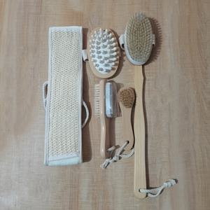 TEMU 목욕 브러시 세트 목욕 브러시 마른 젖은 겸용 브러시 목욕 브러시 5개 세트 SPA 키트 청소 용품