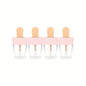 TEMU 4개 빈 립글로스 튜브, 6ml/0.2oz 빈 립밤 컨테이너 리필 가능한 립밤 병, 립글로스 및 속눈썹 접착제용