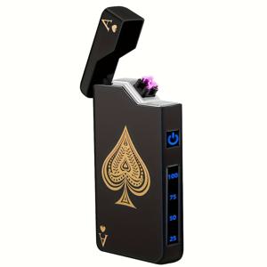 TEMU A 포켓 라이터 - 내구성 있는 알루미늄 합금, 바람에 방지, 충전식 리튬 배터리, USB 충전, 실내 및 실외 사용에 적합, 데이 및 아버지 데이 선물에 이상적, 가벼우며 휴대하기 편리, 실내 및 실외 사용 | 세련된 포켓 라이터 | 내구성 있는 구조, 라이터 포켓