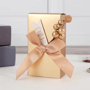 TEMU 20/50개 골든 스퀘어 캔디 박스 초콜릿 웨딩 파보르 박스 + 리본 & 골든 빈 카드 세트, 생일파티 선물 포장용, 크리스마스, 할로윈