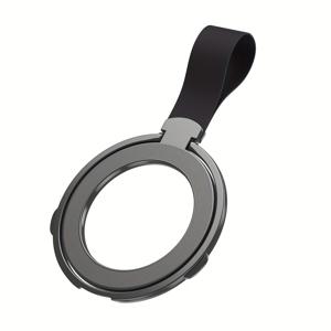 TEMU 강력한 자석 흡착이 있는 360° 회전 접이식 링 폰 홀더 - 휴대용 유니버설 데스크탑 스탠드, 아연 합금, 초슬림 디자인, 컴팩트 & 보이지 않는 데스크탑, 스티커 필요 없음, 차량 및 가정용, 모바일 폰 홀더, 현대 액세서리, 내구성 있는 구조, 슬림한 디자인, 사무직 종사자용|그립톡|책상|휴대폰거치대