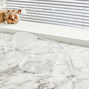TEMU 1pc 다기능 쌀 세척 및 배수 바구니 세트 - 핸들이 있는 PET 플라스틱 스크린, 쌀, 퀴노아 및 더 많은 것을 위한 주방 스크린 - 가정용 주방 가전제품
