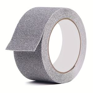 TEMU 방수 PVC 방지 테이프, 2인치 X 16.4FT, 계단, 욕조, 보트, 실내/실외 사용, 검정색/회색/검정색 노란색|욕조